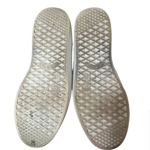 CHIARA Ferragni US 7 Starry Slip On Sneaker Black Leather Sequin Sun Moon - Picture 6 of 7